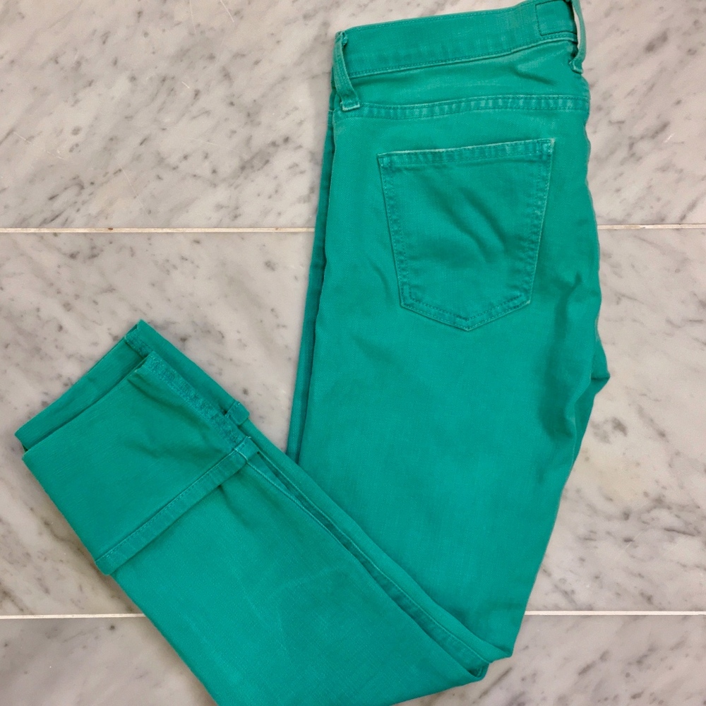 Current/Elliott Green “The Cuffed Skinny” Jeans